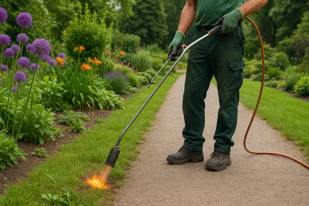 Diserbare senza veleni: la tecnica ecologica usata nei giardini botanici