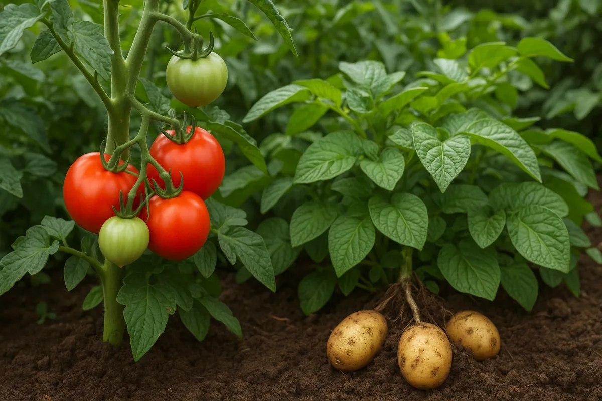 Puoi coltivare pomodori con le patate nello stesso spazio? Rischi e benefici reali