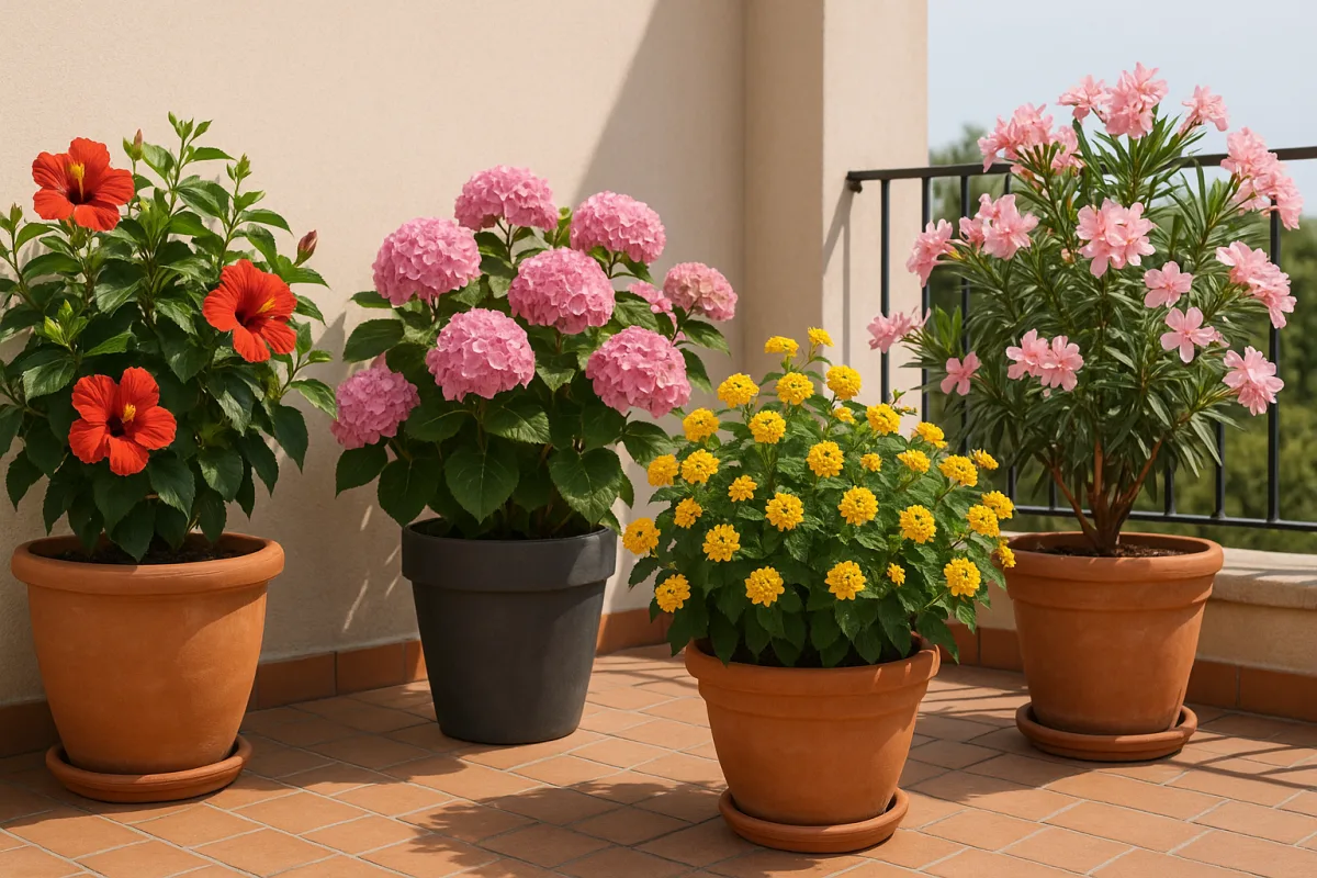 Piante arbustive da fiore per vasi grandi: idee per terrazzi vivaci senza troppi interventi