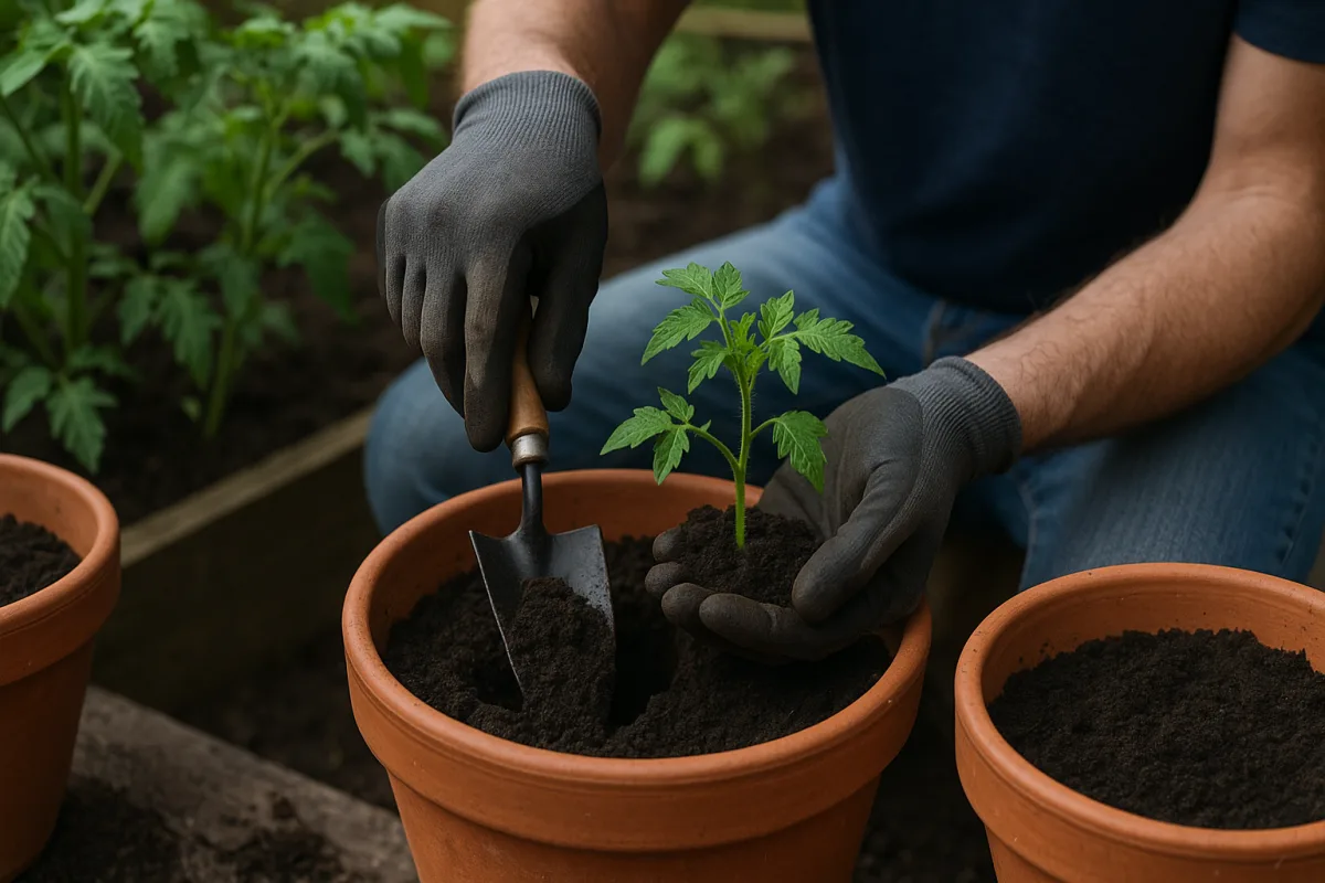 Trapianto pomodori in vaso: la profondità giusta che cambia tutto