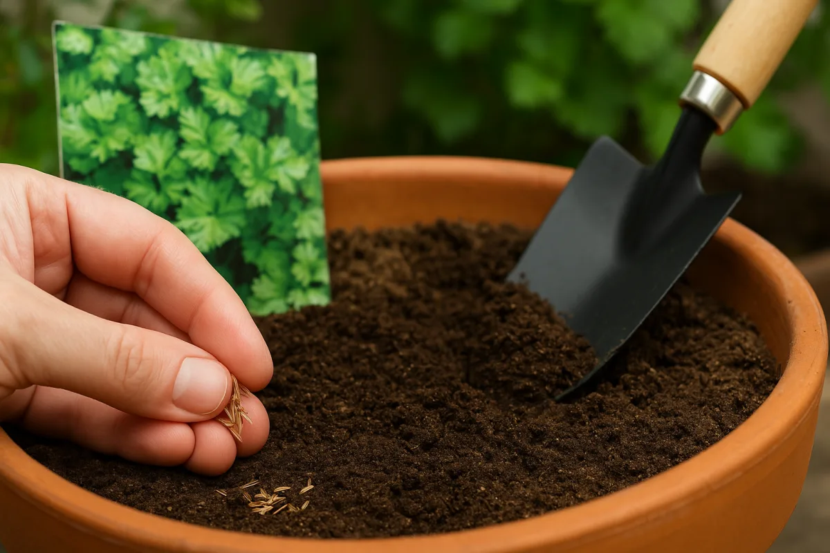 Semina prezzemolo in vaso: il substrato che raddoppia il tasso di germinazione