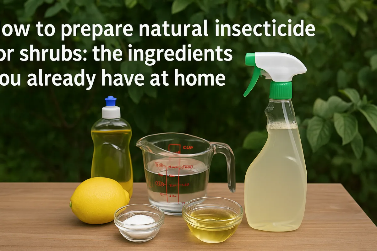 Come preparare un insetticida naturale per arbusti: gli ingredienti che hai già in casa