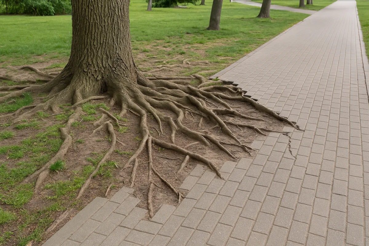 Alberi con radici superficiali: quali evitare vicino a vialetti e pavimentazioni