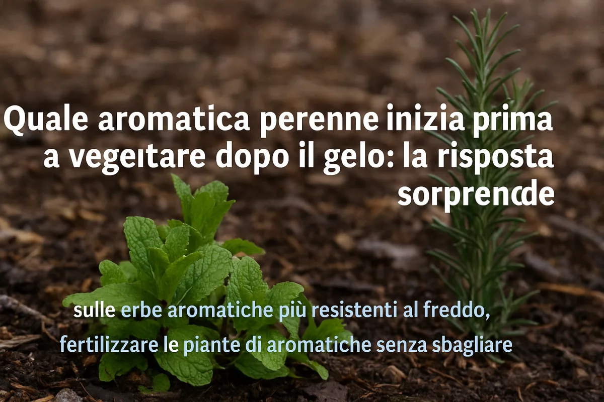 Quale aromatica perenne inizia prima a vegetare dopo il gelo: la risposta sorprende