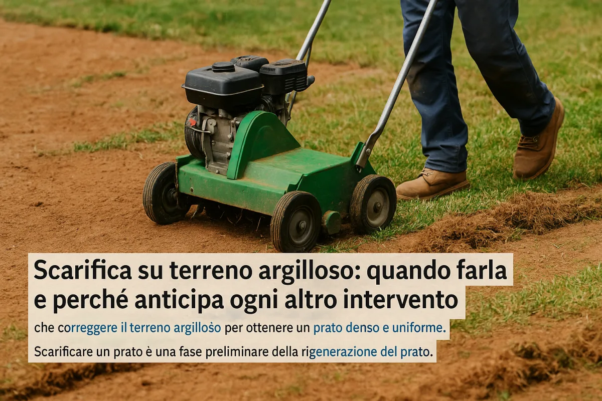 Scarifica su terreno argilloso: quando farla e perché anticipa ogni altro intervento