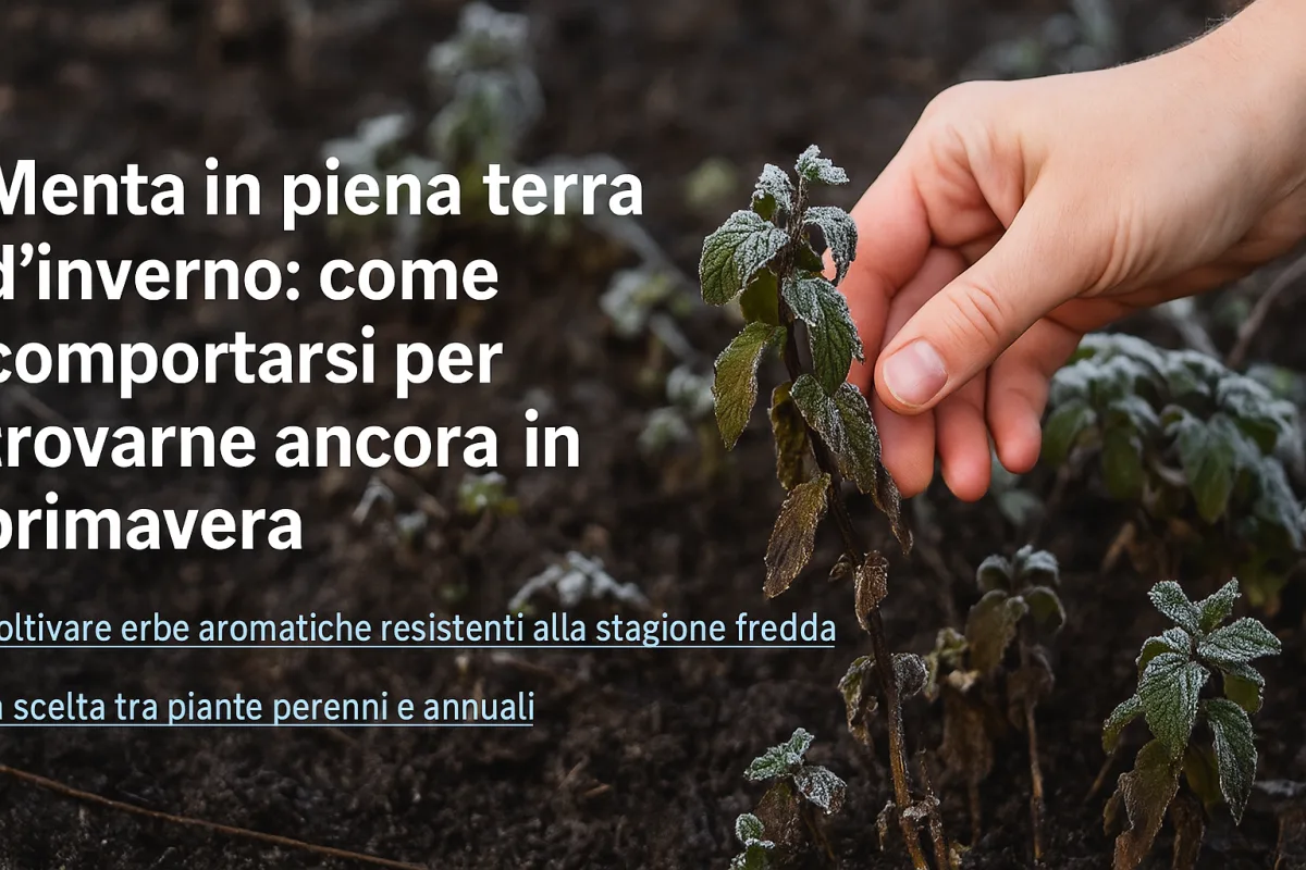 Menta in piena terra d'inverno: come comportarsi per trovarne ancora in primavera
