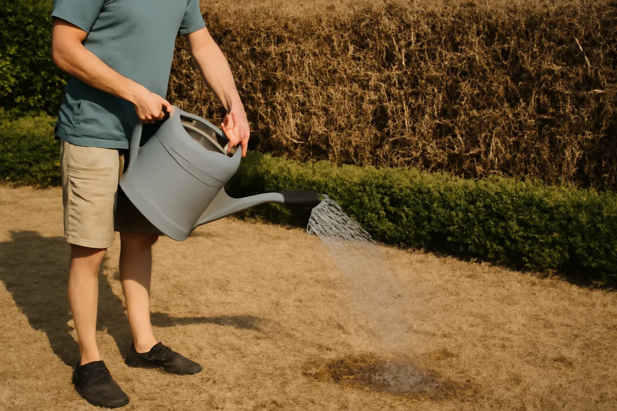 Prato e siepi in secca: cosa fare subito quando l'acqua scarseggia in giardino