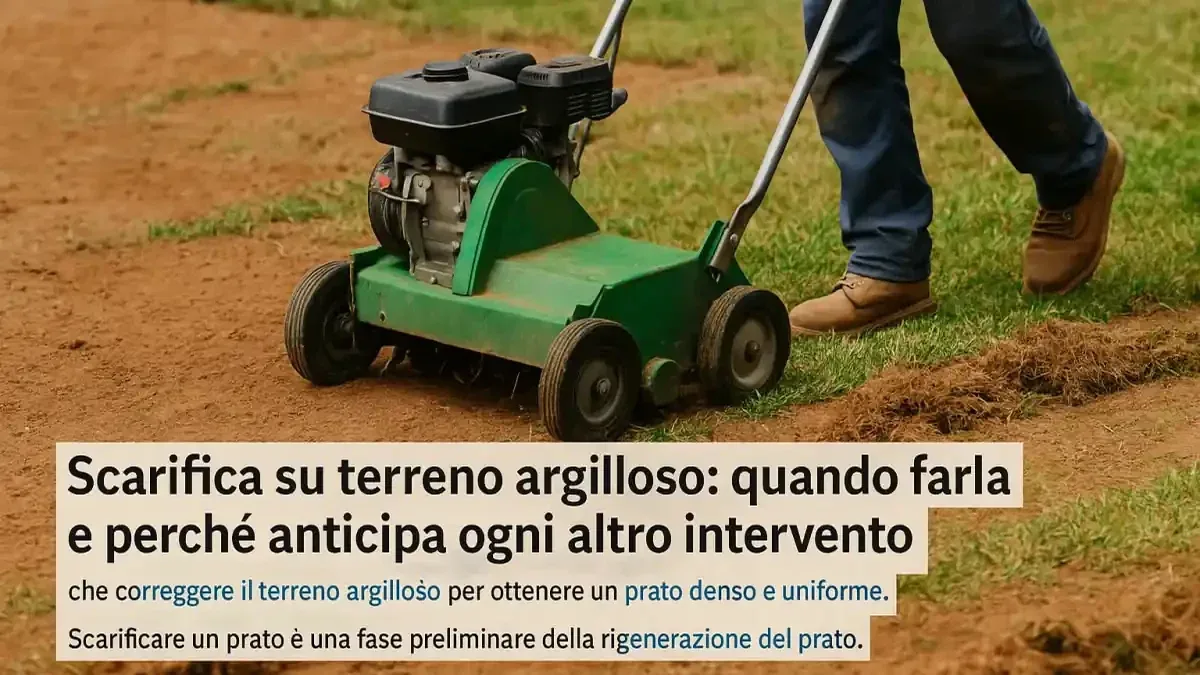Scarificare con terreno zuppo, gelato o troppo secco: perché in ottobre aspettare può essere la manutenzione più corretta