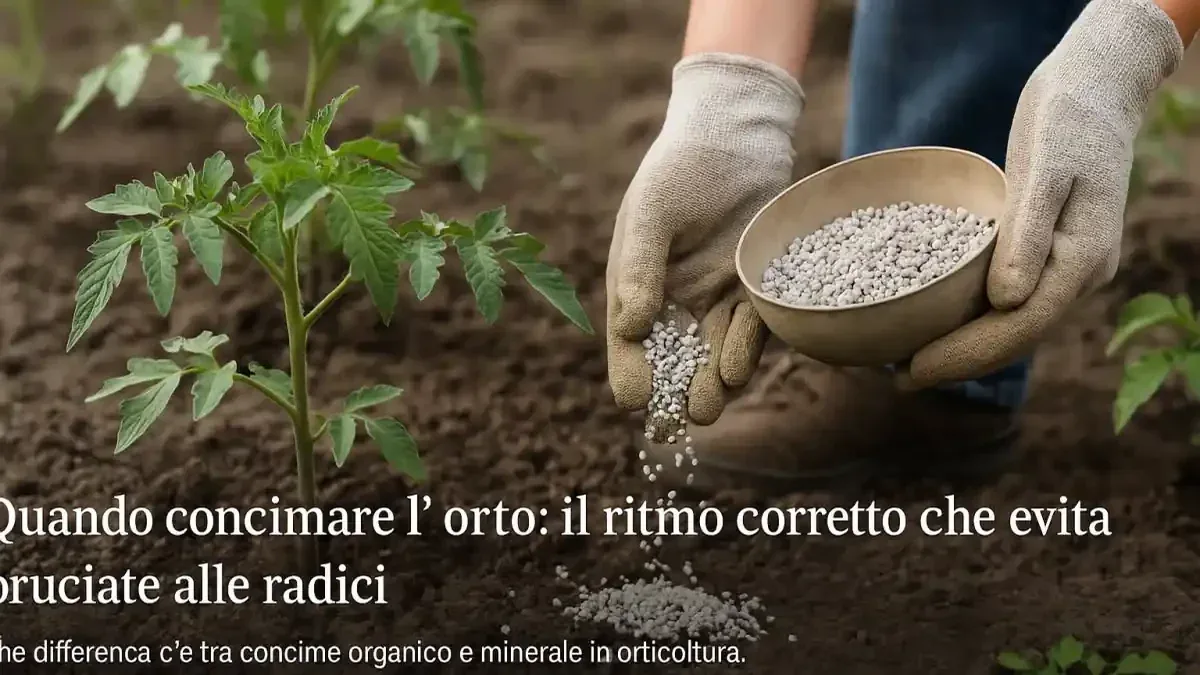 Concime autunnale ricco di potassio e fosforo: perché l’obiettivo non è far crescere più foglie prima dell’inverno