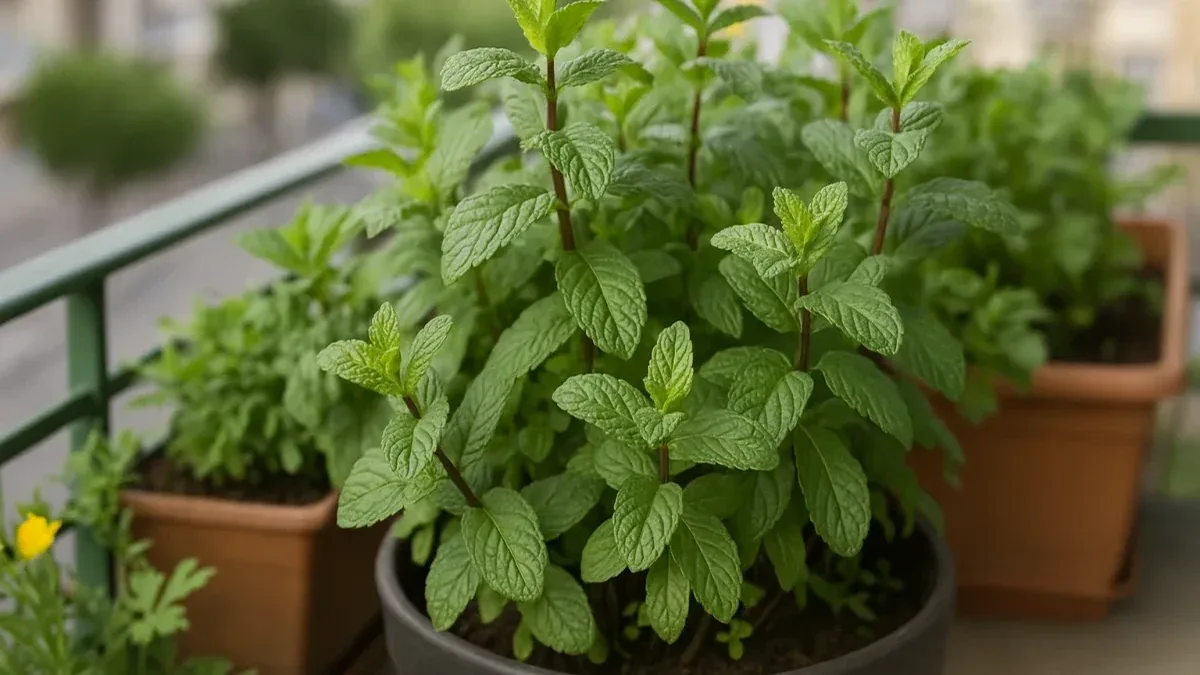 Menta in vaso con foglie secche: cosa controllare prima di aumentare l'acqua