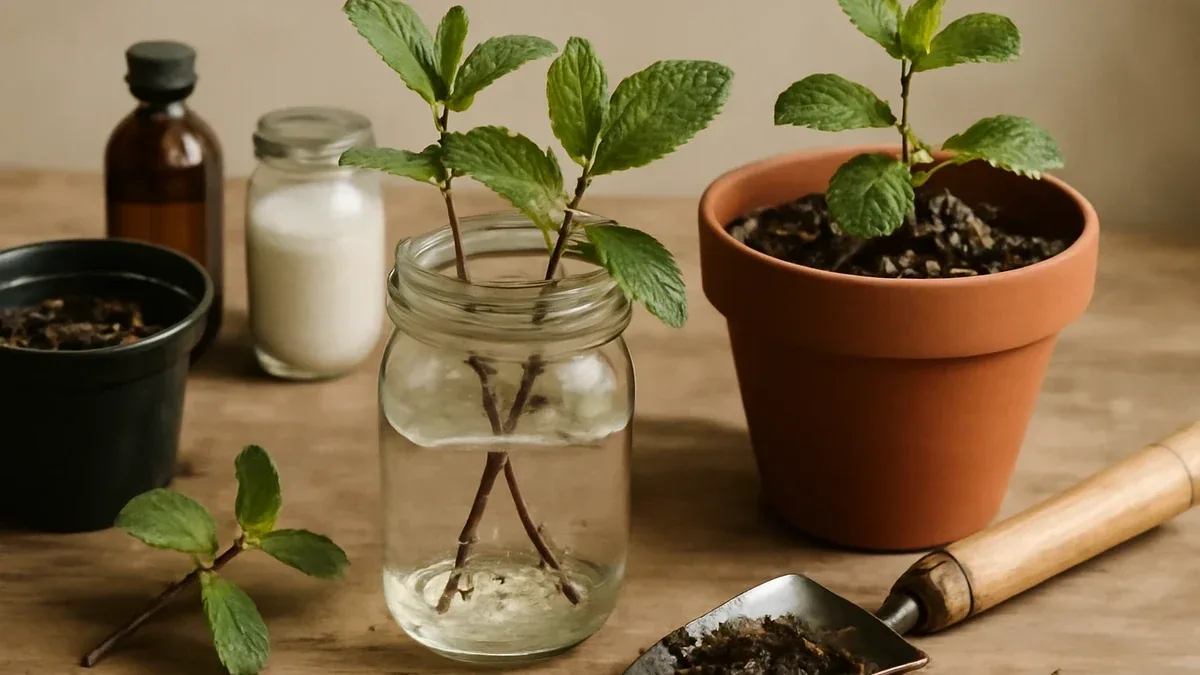 Come rinvasare la menta quando le radici riempiono il vaso