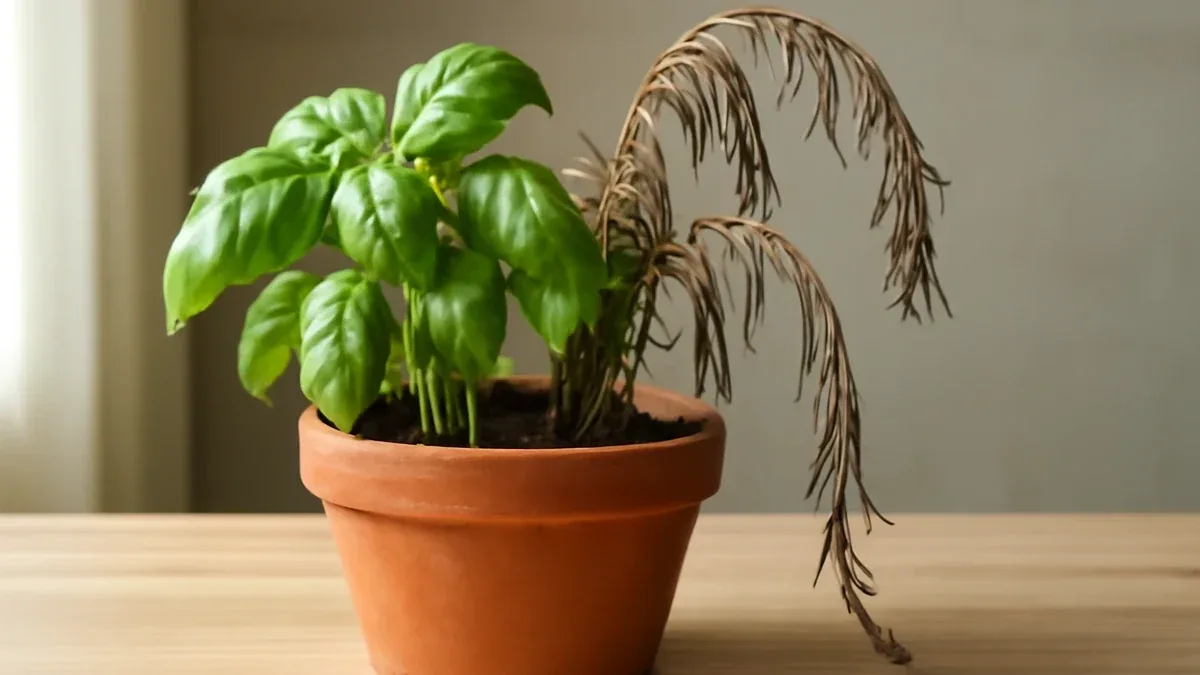 Basilico in vaso troppo fitto: quando diradare le piantine e come farlo