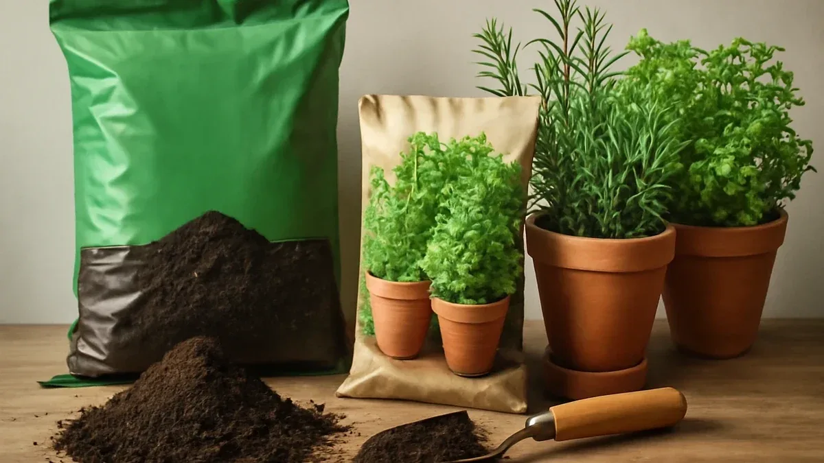 Terriccio universale per aromatiche in vaso: quando aggiungere materiale drenante