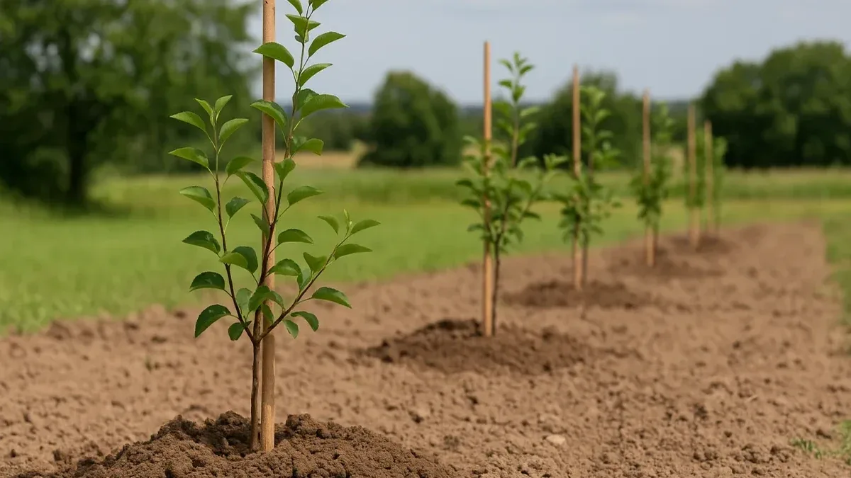 Albero appena piantato che si inclina: come controllare terreno e tutore
