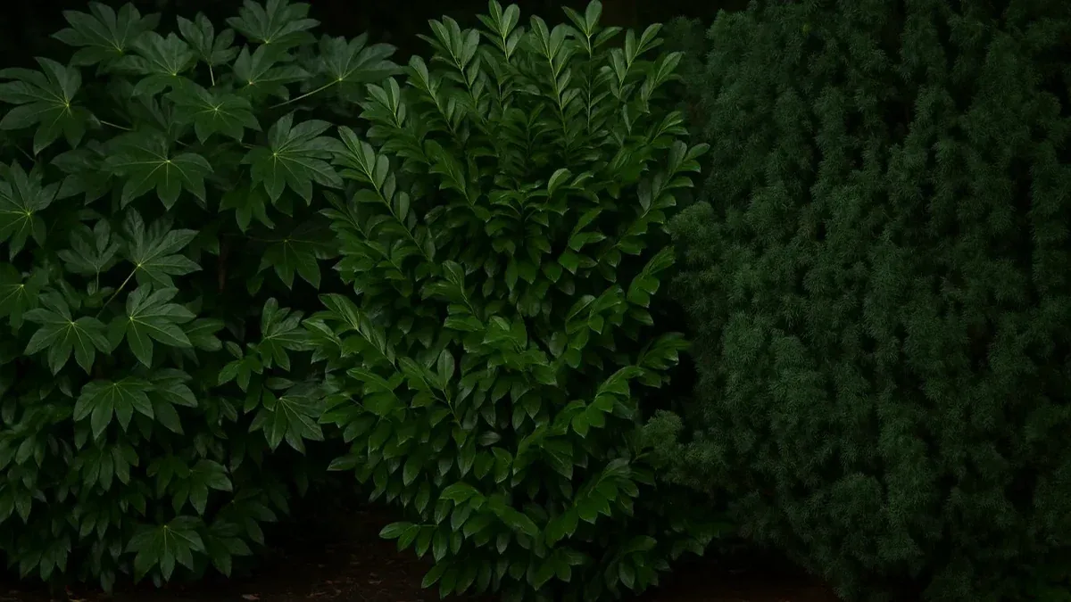 Arbusto sempreverde con foglie solo all’esterno: cosa osservare prima di diradare