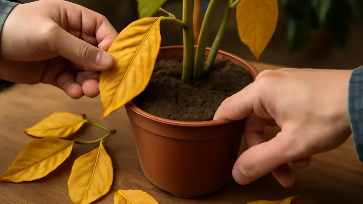 Salvia in vaso con foglie interne gialle: cosa controllare prima di potarla
