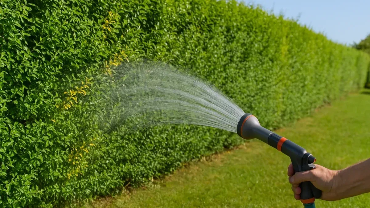 Siepe appena messa a dimora: come controllare che ogni pianta riceva acqua