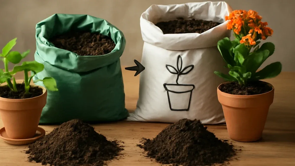 Terriccio avanzato in un sacco aperto: come conservarlo per i prossimi rinvasi