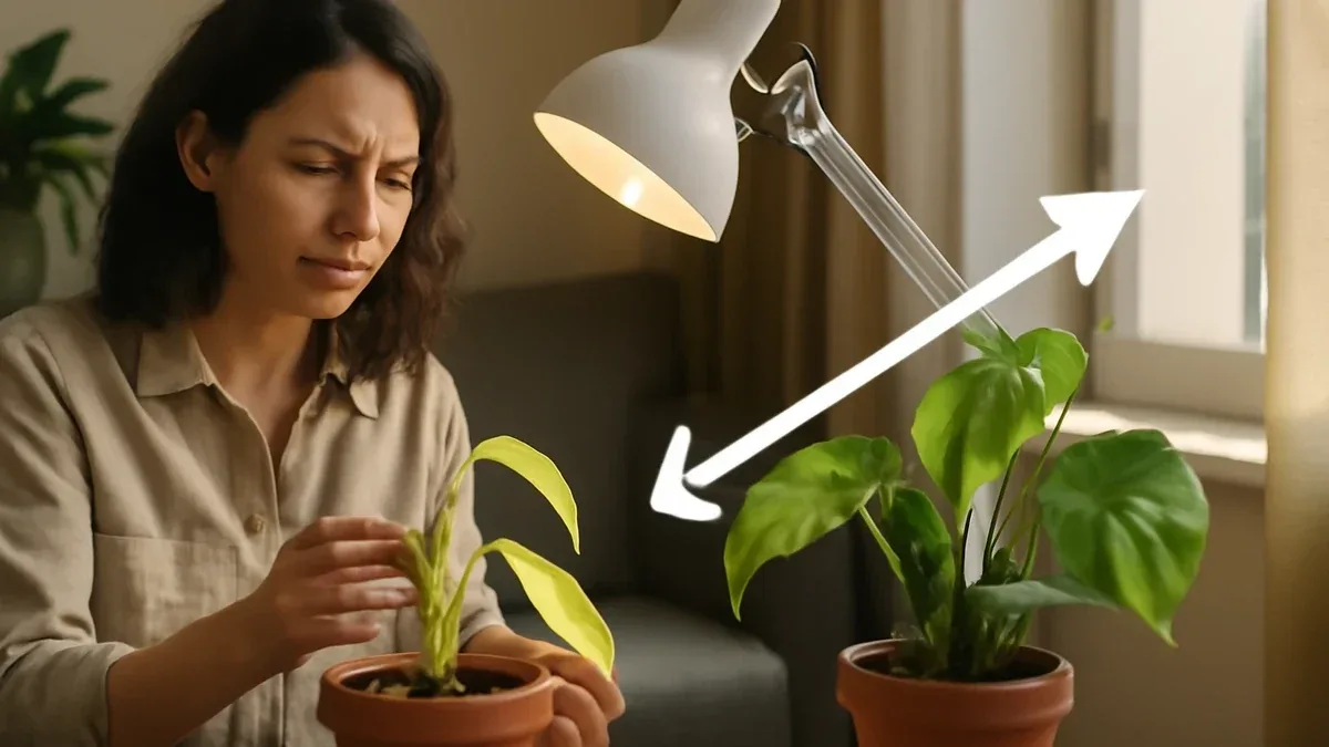 Piante in vaso inclinate verso la luce: come ruotarle senza cambiare spesso posizione