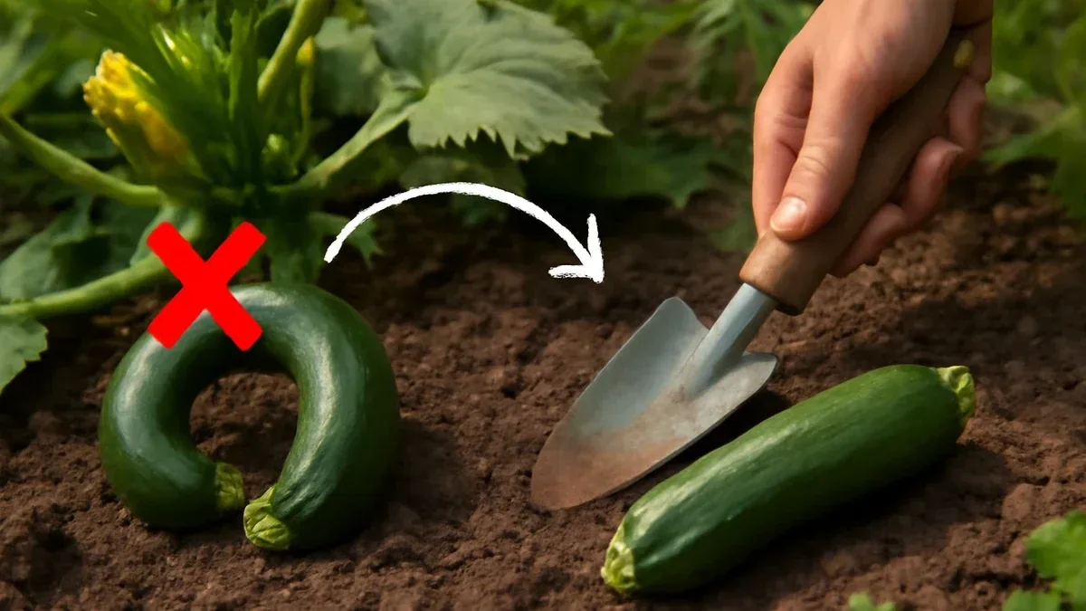 Zucchine nascoste sotto le foglie: come controllarle e tagliarle senza spezzare i fusti