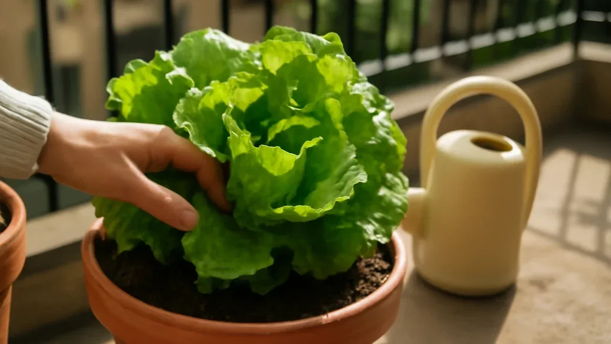 Lattughino in vaso: come effettuare il primo taglio